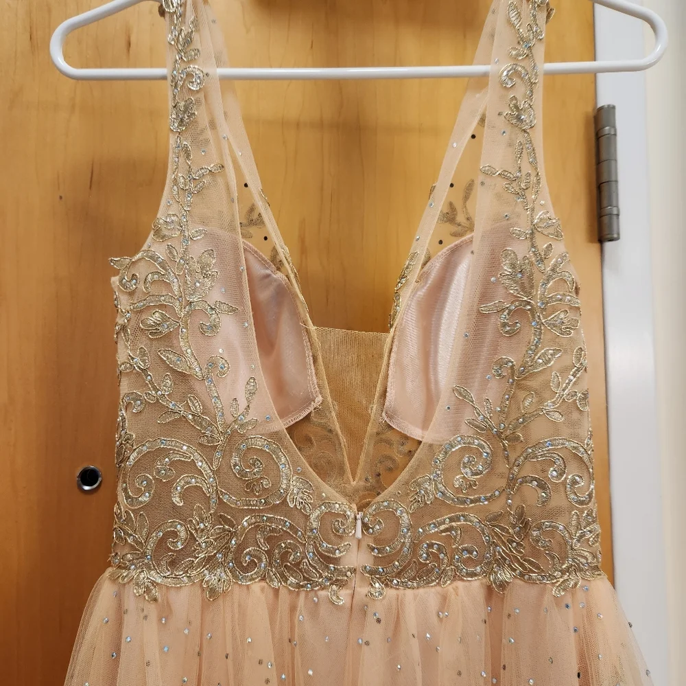 Melanie Lyne Embroidered Special Occasion Dress Size 6 - Picture 6 of 9